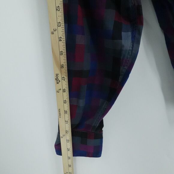 RObert Graham Shirt Mens XL Gray Geometric Flip Cuff Preppy Casual Office Button - Picture 7 of 15